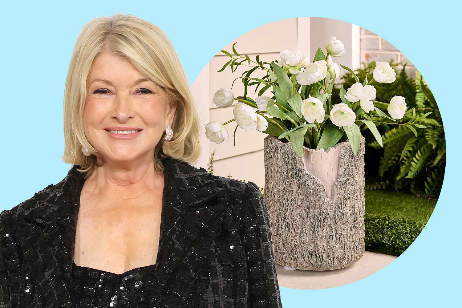 Martha Stewart's Faux-Wood Planter Obsession—See the Pots Everyone's Buying